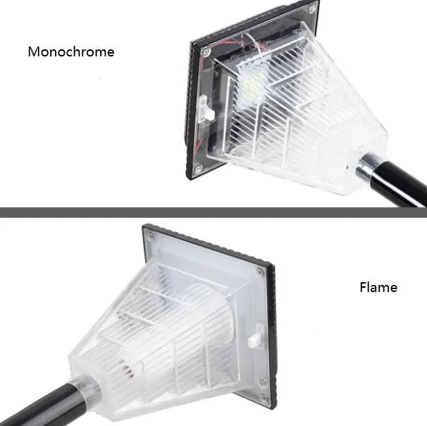 Solar garden light with colour changing LEDs for outdoor pathway and patio lighting