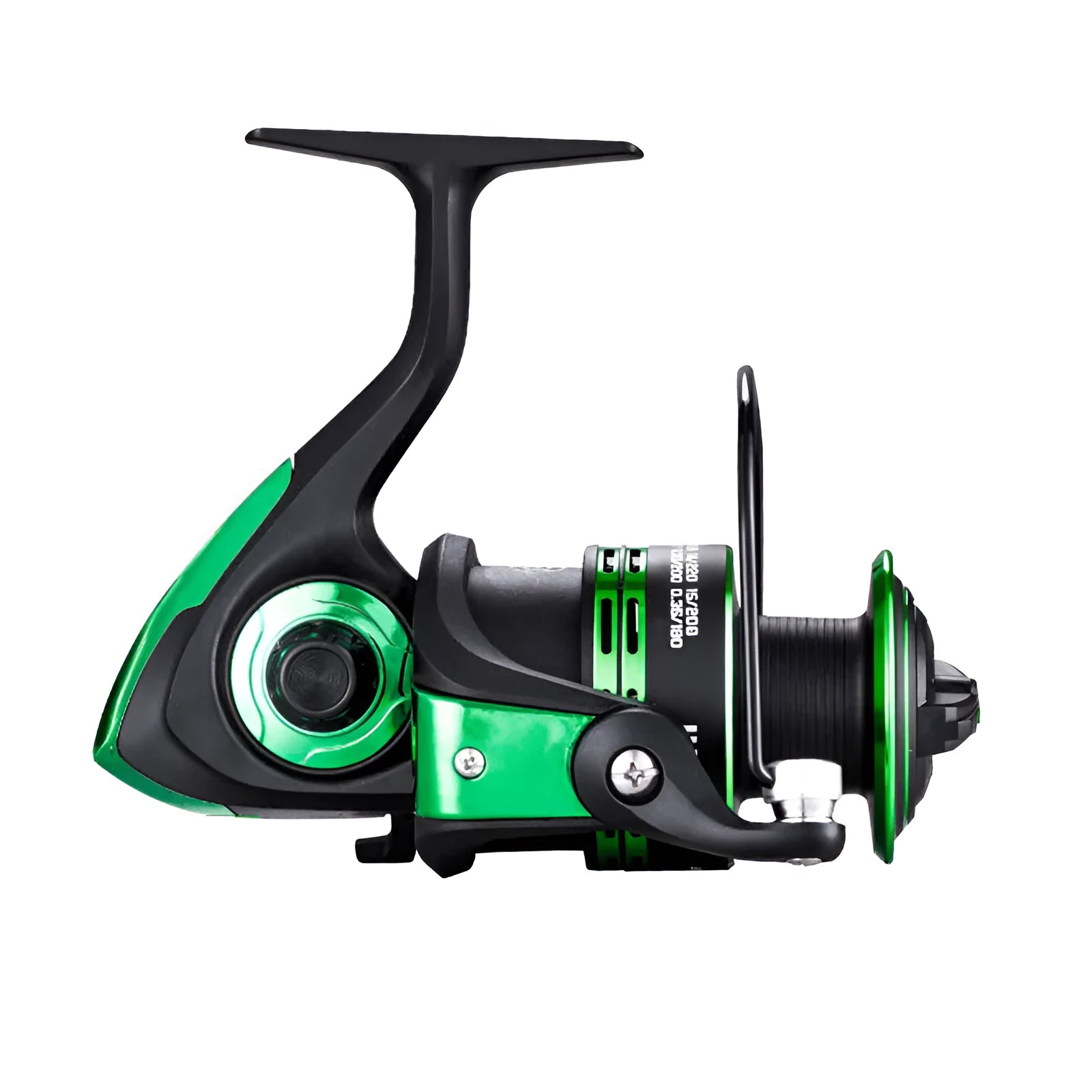 Hunting King Metal Reel spinning fishing reel with metal folding handle and double wire cups