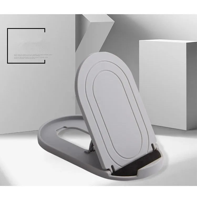 Adjustable plastic lazy bracket mobile phone stand in six colour options on desk