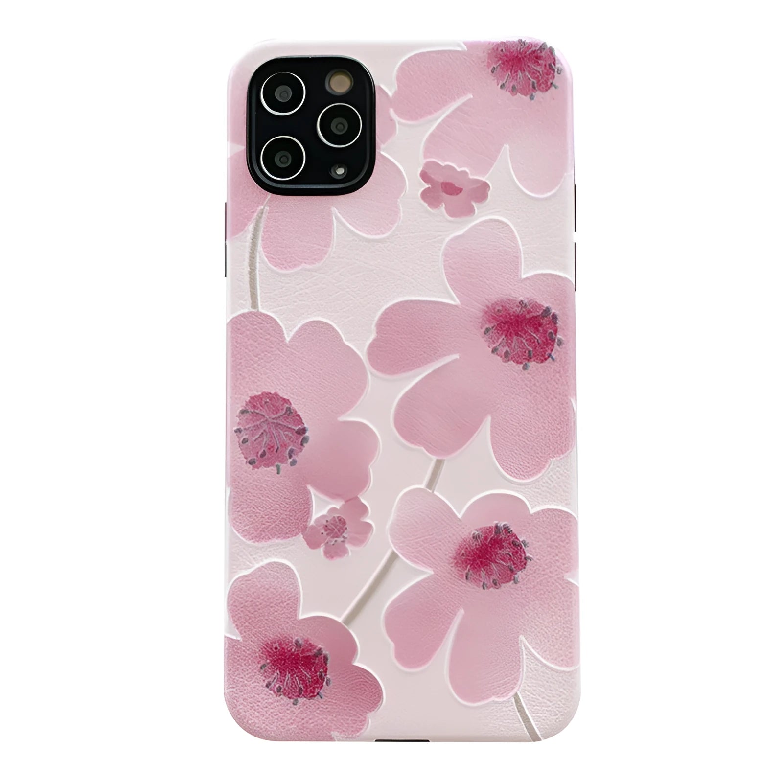 Flower design soft rubber phone case for Apple iPhone with Japanese Korean style