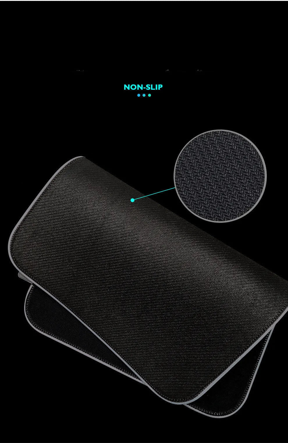 Symphony gaming light-emitting mouse pad with RGB illumination, cloth surface, 300x600x4mm size