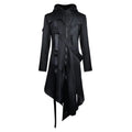 Black polyester Halloween cos coat for adults, fancy dress costume jacket