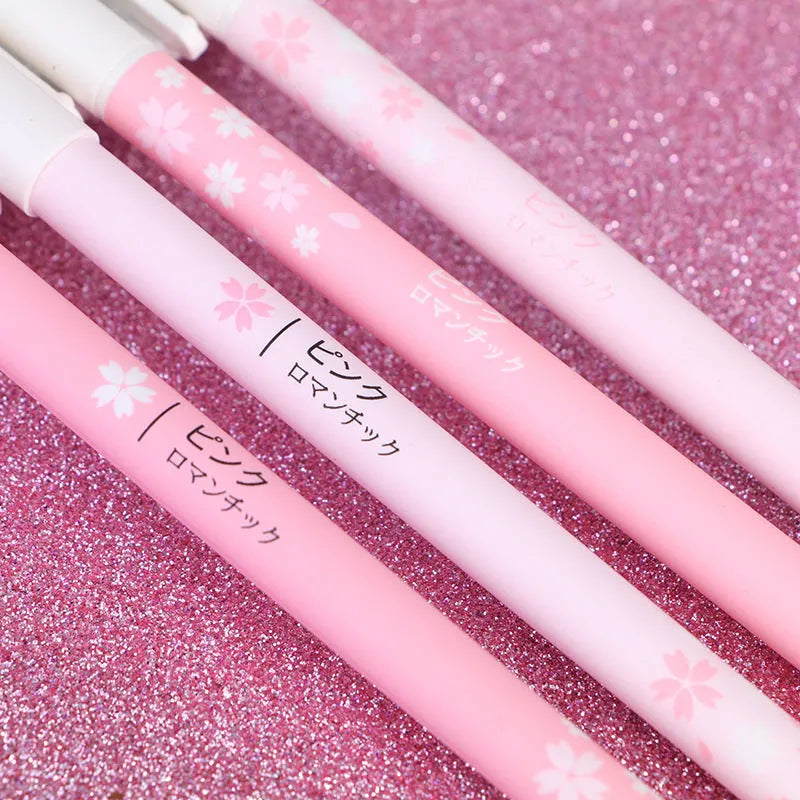 Sakura gel pen set with plastic body and replaceable refills, showing choice of 0.5mm or 0.38mm tip sizes
