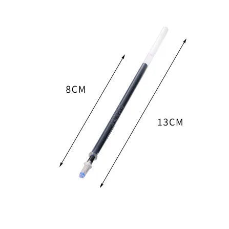 Automatic fade and disappear pen set showing pen holder and eight refill cartridges