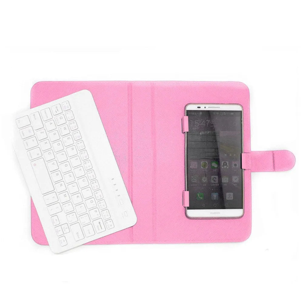 Wireless Bluetooth keyboard case for mobile phones and tablets in multiple colour options