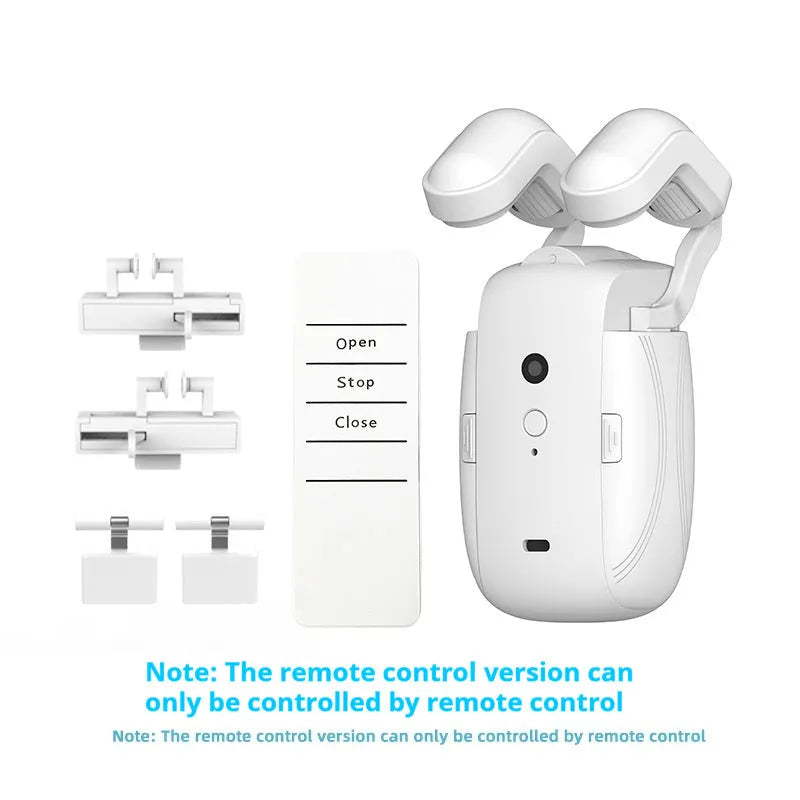 Bluetooth electric curtain controller for Roman rod and TU track systems with remote control and smart home connectivity