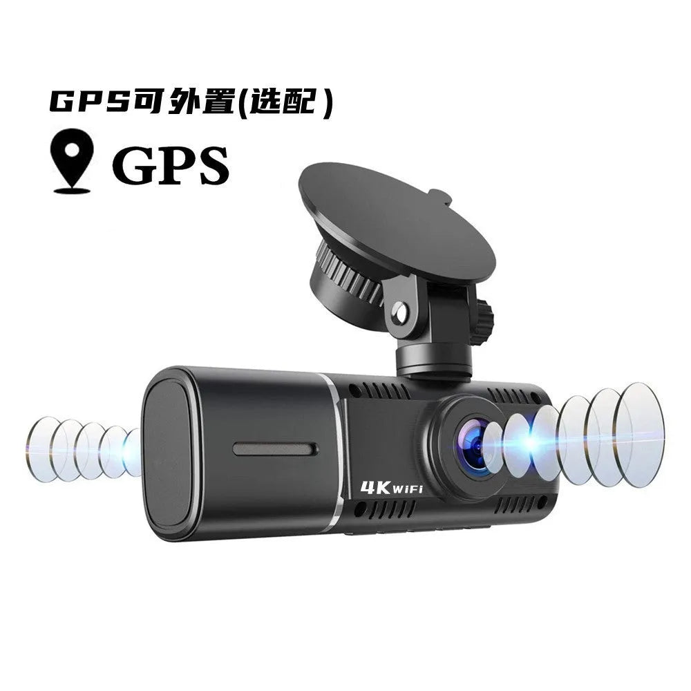 Standard black 1080p car dash cam with a 1.5-inch screen, shown with car charger and windscreen mount.