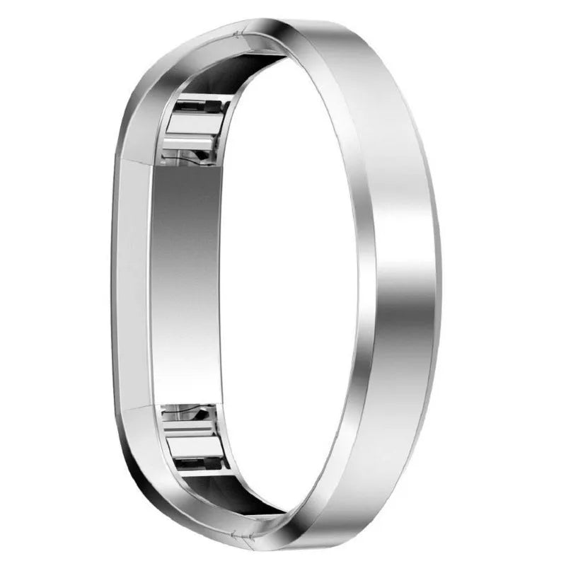 Stainless steel Fitbit Alta replacement bracelet with deployment buckle clasp in black, gold, rose gold, or silver.