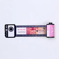Wooden photo film album with tote bag in Kodak yellow, pink, and peacock blue colour options