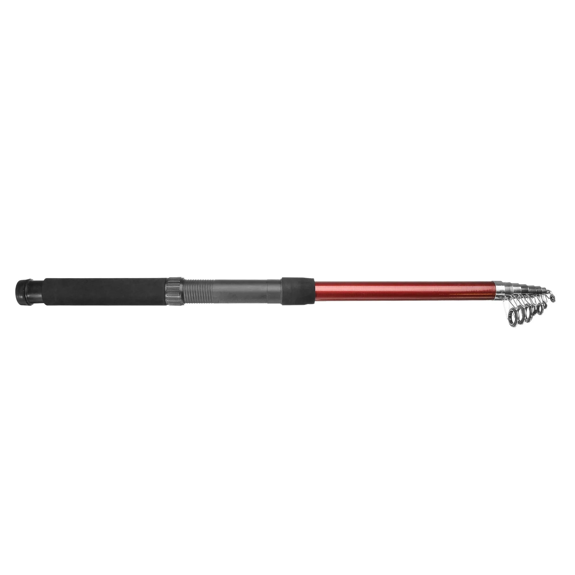 White LED fishing rod light unit mounted on a tall telescopic pole with a remote control