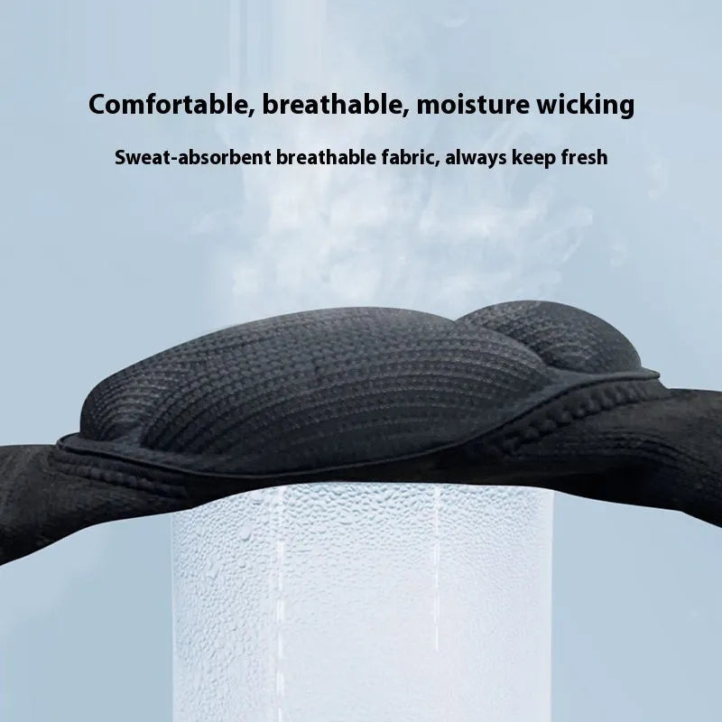 A pair of black and blue kneepads with thick sponge padding for dance and sports.