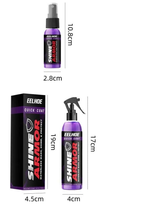 Purple automobile nano coating spray bottle for car paint maintenance
