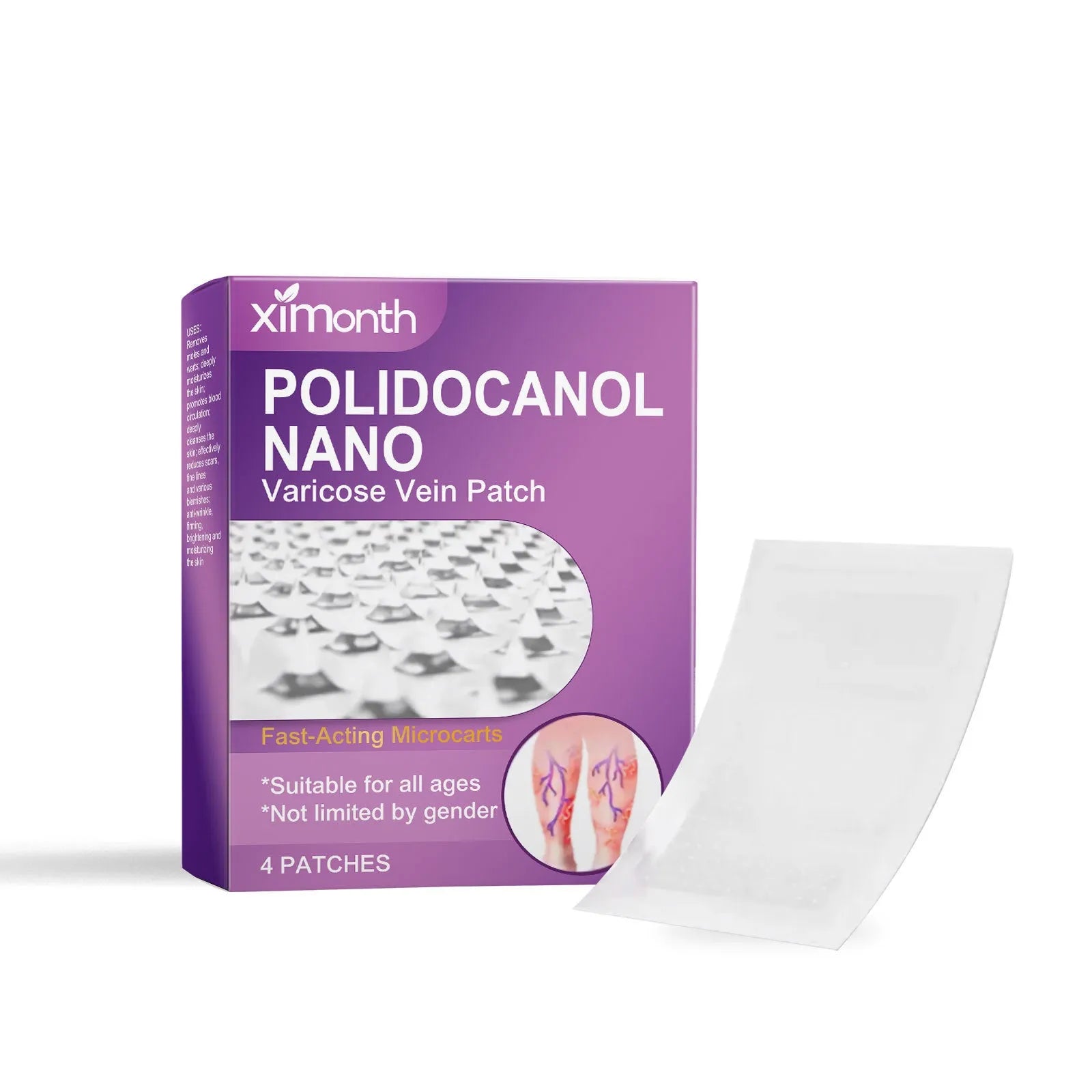 Legs nursing adhesive bandage with moxa leaf and ginger root ingredients and micro needle stickers