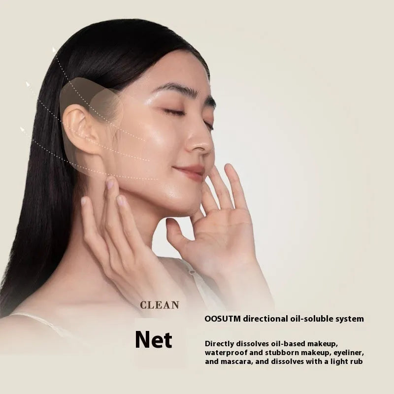 Plant extract cleansing cream boxes with portable bags for facial, eye and lip makeup removal
