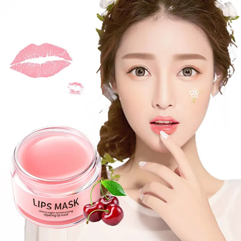 A lip box containing a 20-30g moisturising lip mask for dry, rough lips.
