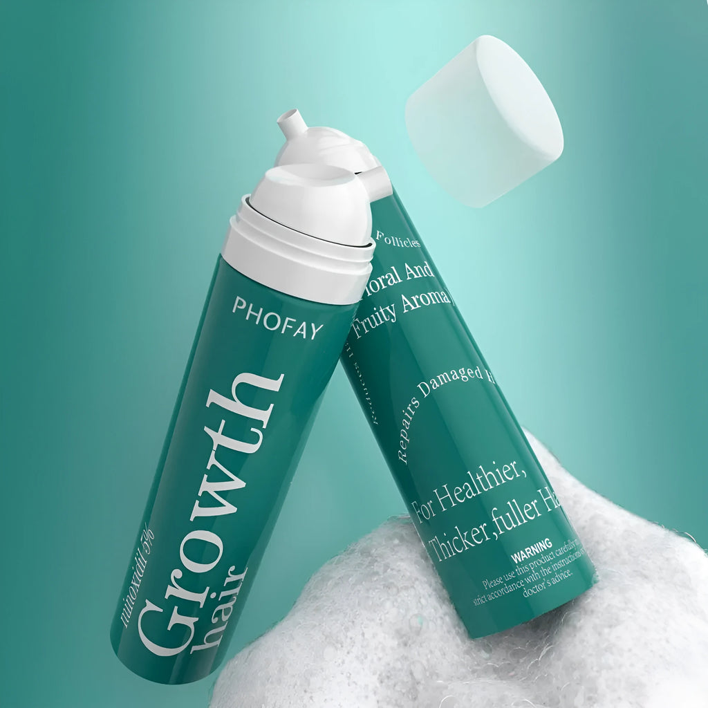 CH004 Minoxidil Anti-Hair Loss Mousse aerosol can, 60g, for topical scalp application.