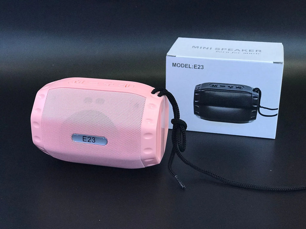 Small card-sized USB Bluetooth speaker in black, blue, pink, or purple colour with wireless connectivity