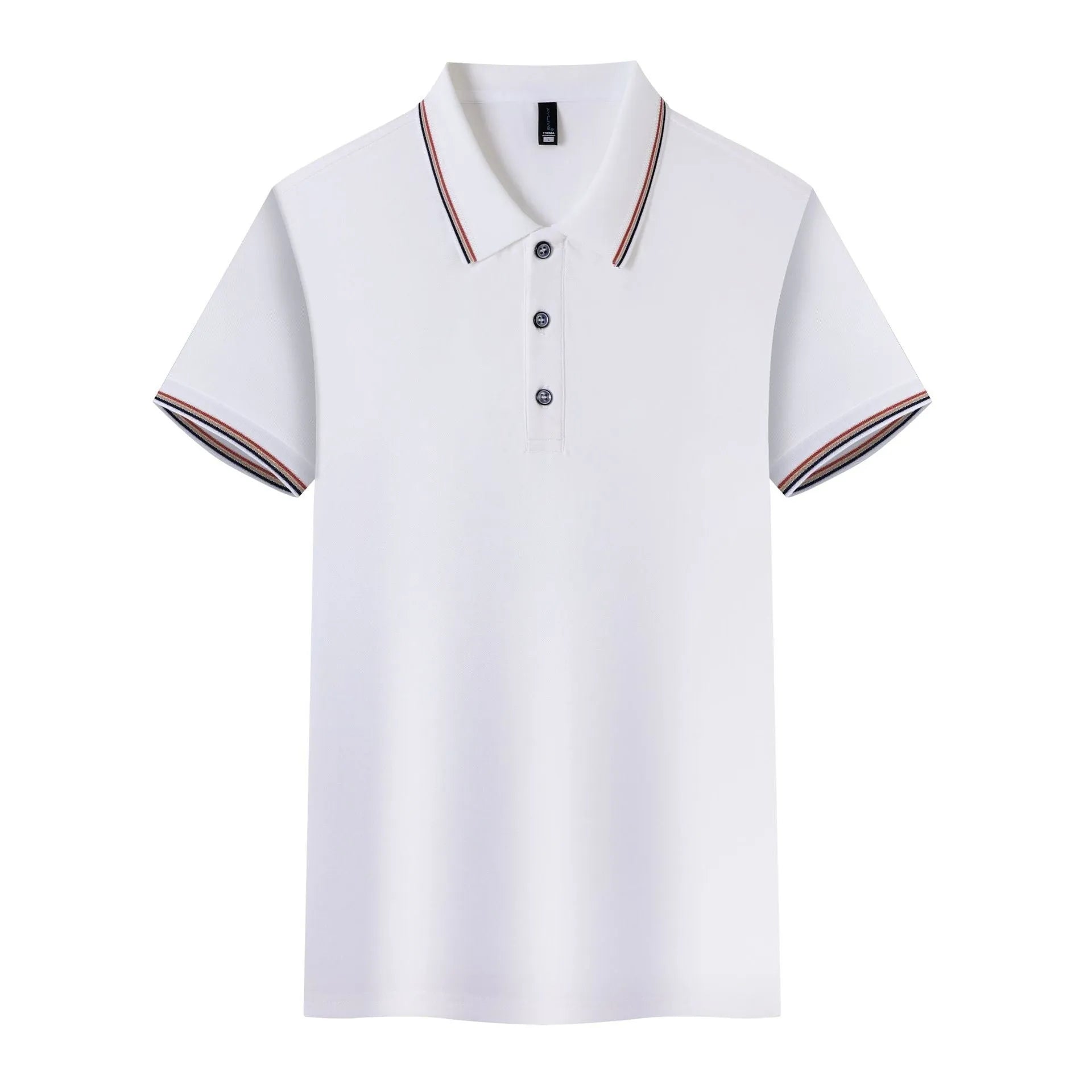 Ice silk polo shirt in solid colour with copper ammonia fibre construction for work uniforms