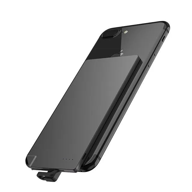 Slim silver graphene power bank with 4000mAh capacity for Apple and Android phones