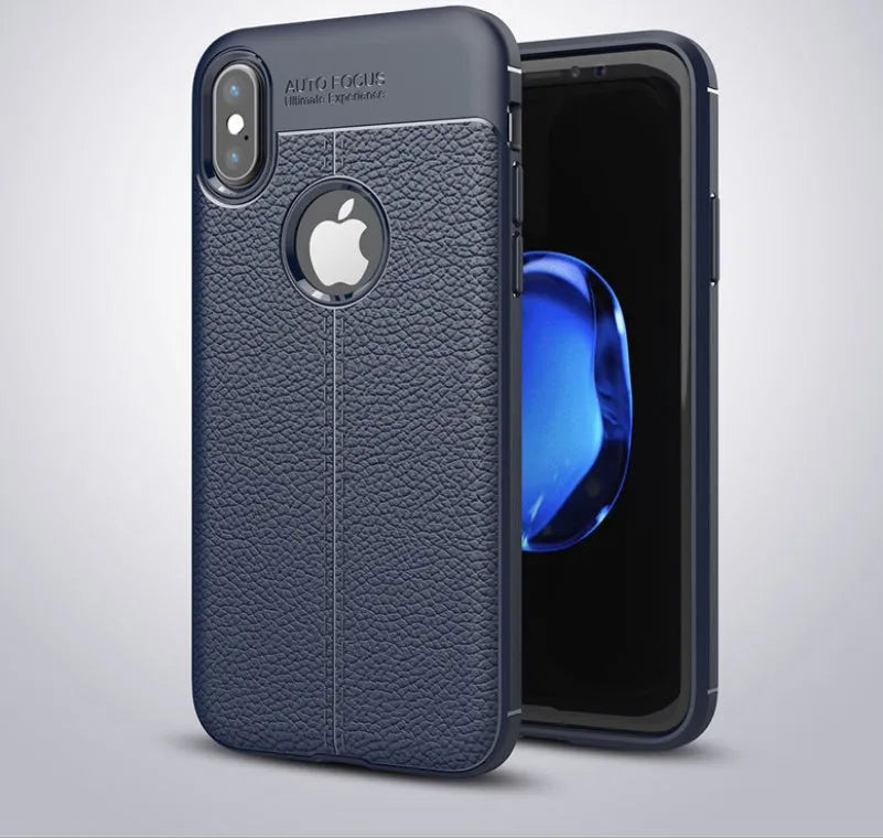 WeFor OnePlus phone case with PU leather texture and soft silicone edges in multiple colour options