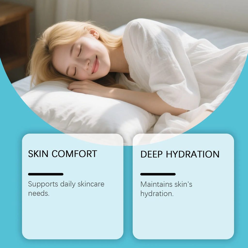 Square 5cm moisturising cream jar containing 50g of gentle hydrating cream with active ingredients