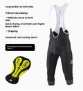 Black cycling shorts with three-inch inseam, cargo pockets, and removable shock-absorbing cushion