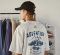 Men's plus size short-sleeved t-shirt in loose fit design available in black, dark grey and white colours