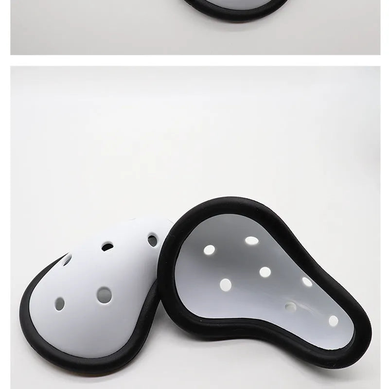 Rubber sports genital protector for hockey rugby boxing martial arts in adult and children sizes
