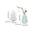 Three layer circle vase silicone mold for resin casting and baking in geometric design