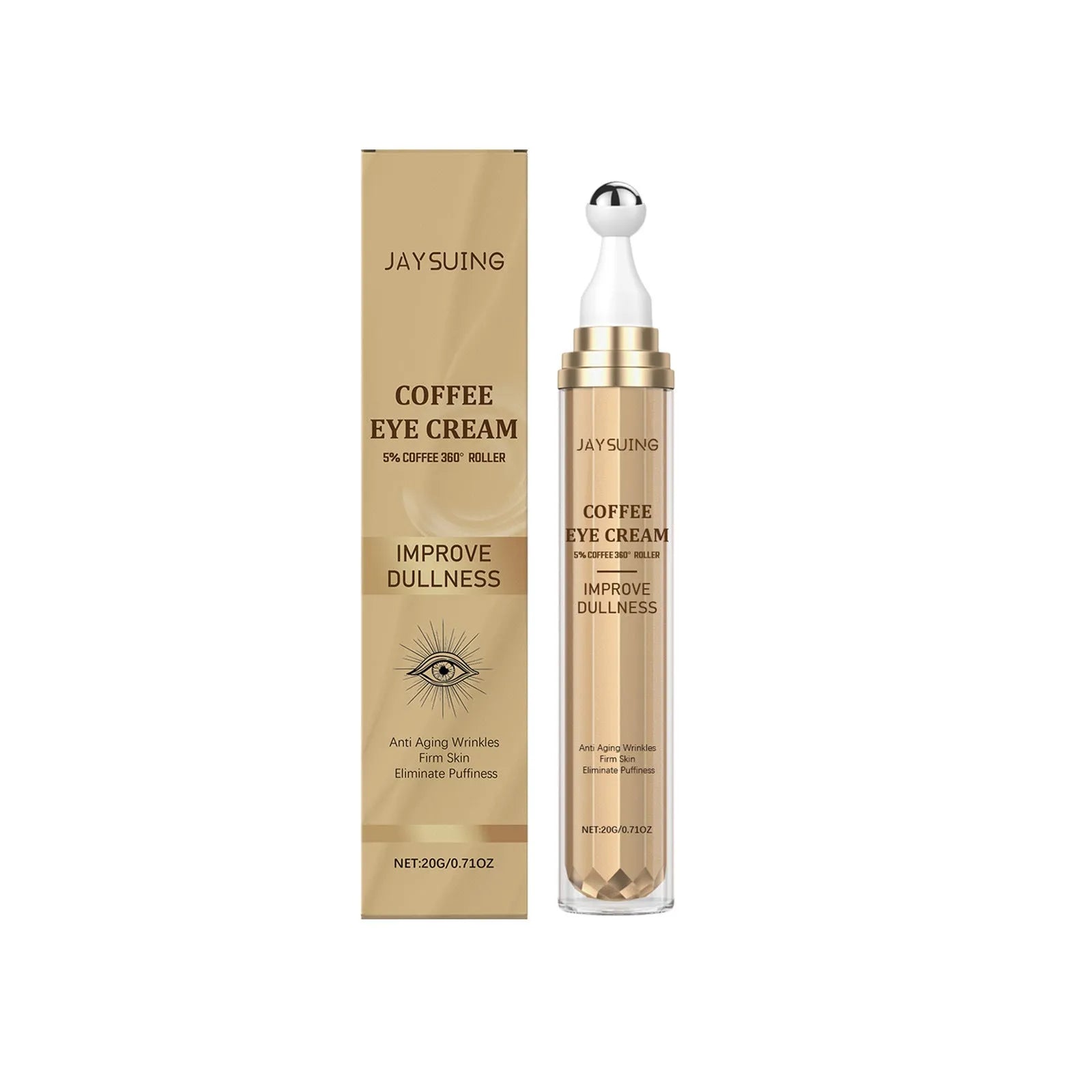 Caffeine Firming Eye Cream in a 20g jar for dark circles and puffiness.