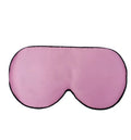 Double-sided mulberry silk eye mask with embroidered print in a choice of colours.