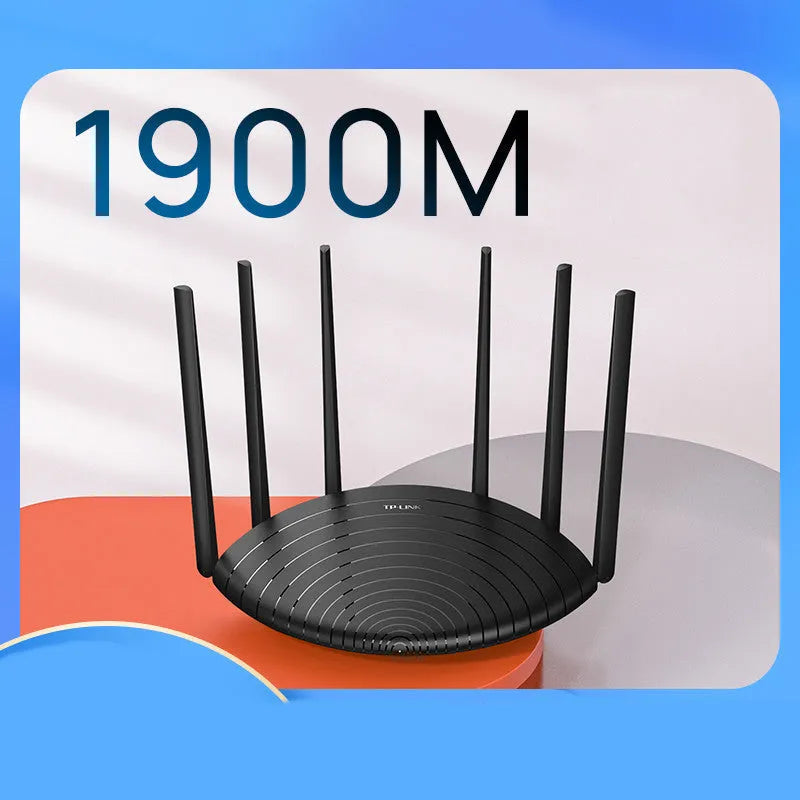 TL-WDR7661 Gigabit Edition AC1900 wireless home router with compact black design.