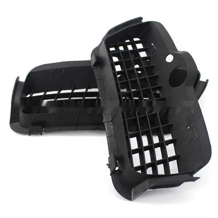 Black ABS plastic fog light cover pair for Volkswagen Golf 3 front bumper lower grille.