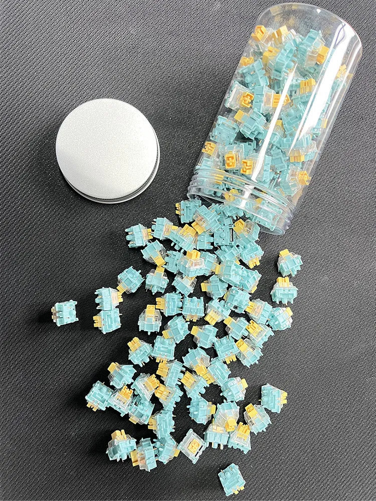 36 Sea Salt Lemon PRO Mute colour mechanical keyboard switches for Cherry MX compatible boards