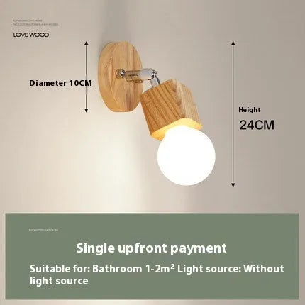 Compact 24cm LED wall lamp with a mirrored front that opens to reveal a hidden storage cabinet.