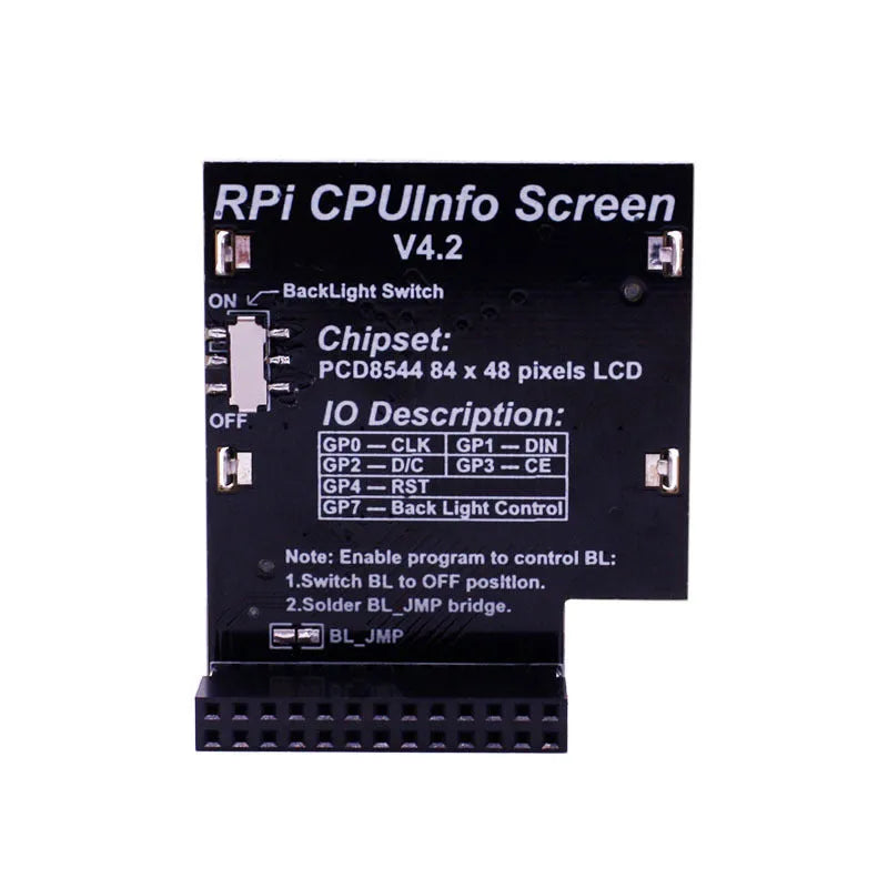 Raspberry Pi 1.6 inch LCD display screen module with backlight switch