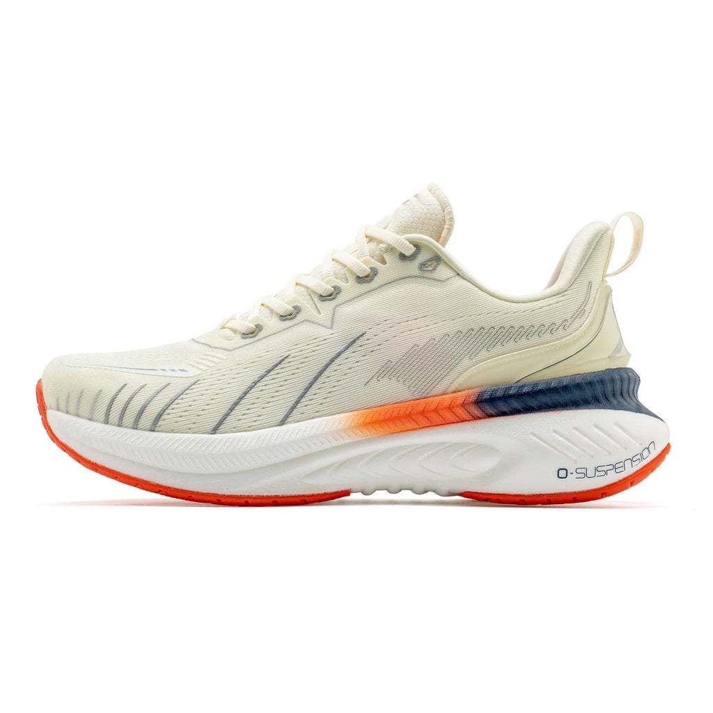 Low-top running sneakers with a breathable mesh upper and rubber sole, shown in a colour option like red or black.