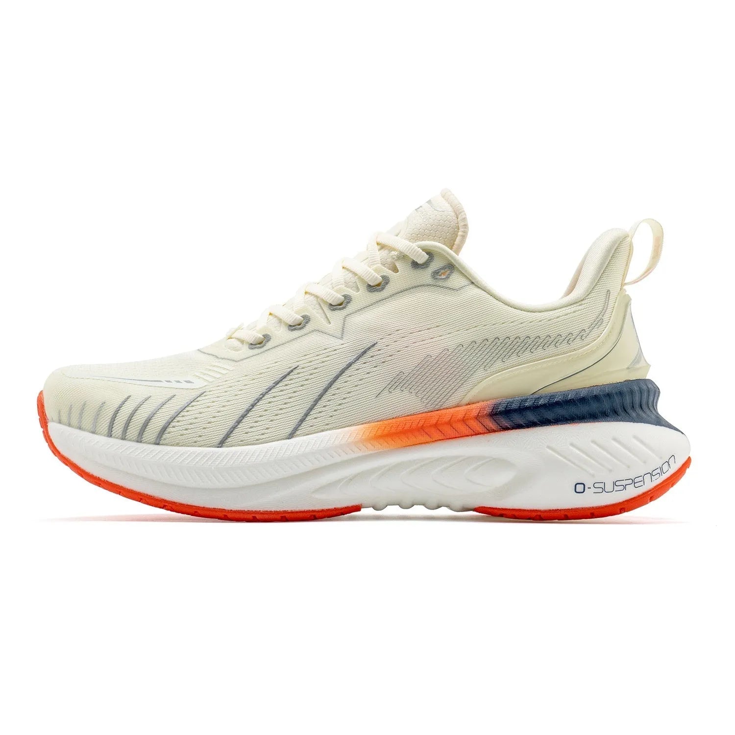Low-top running sneakers with a breathable mesh upper and rubber sole, shown in a colour option like red or black.
