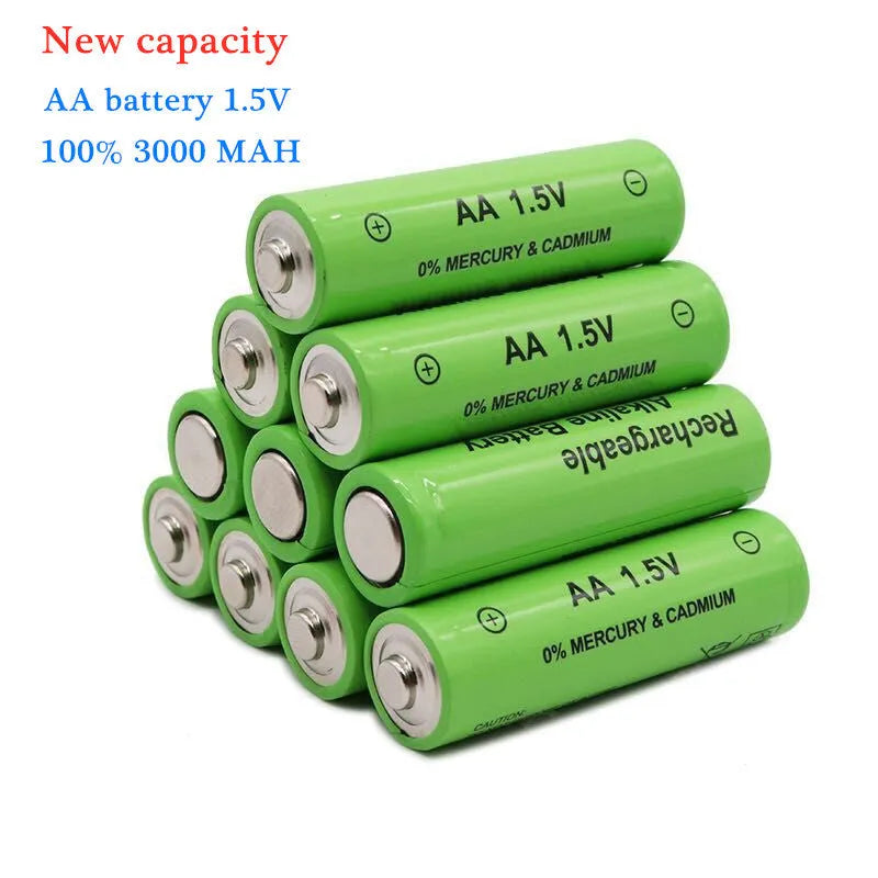 High capacity 3000mAh alkaline rechargeable AA battery