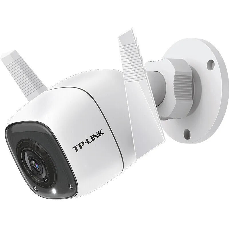 Outdoor security webcam unit with 1080p resolution, 4mm lens, and infrared night vision up to 30 metres