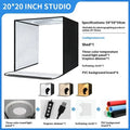 50cm foldable studio light box with metal frame and USB plug for product photography
