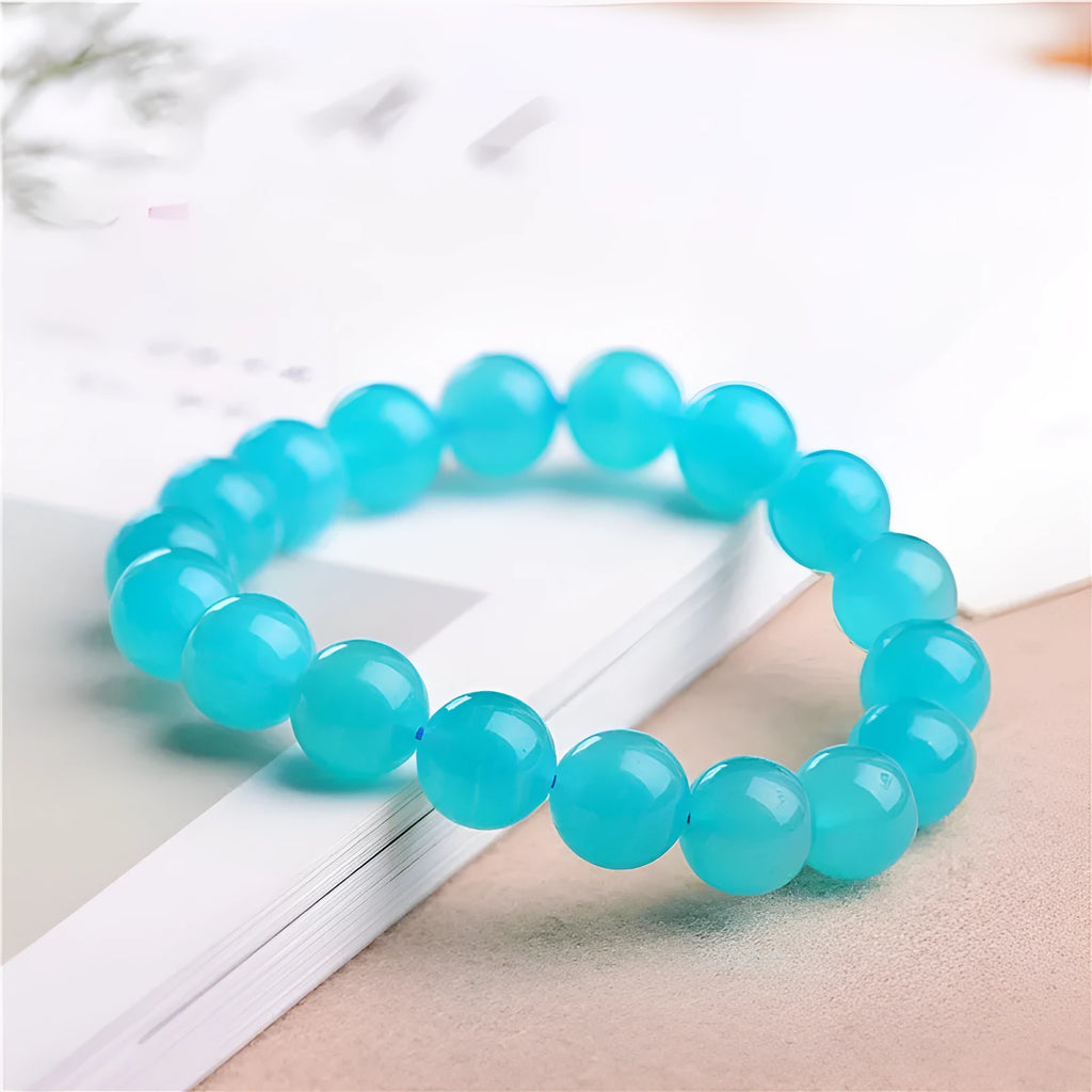 Grade 7A Amazonite natural scattered beads in blue-green 7A Level Ice colour, polished stone beads for jewellery making