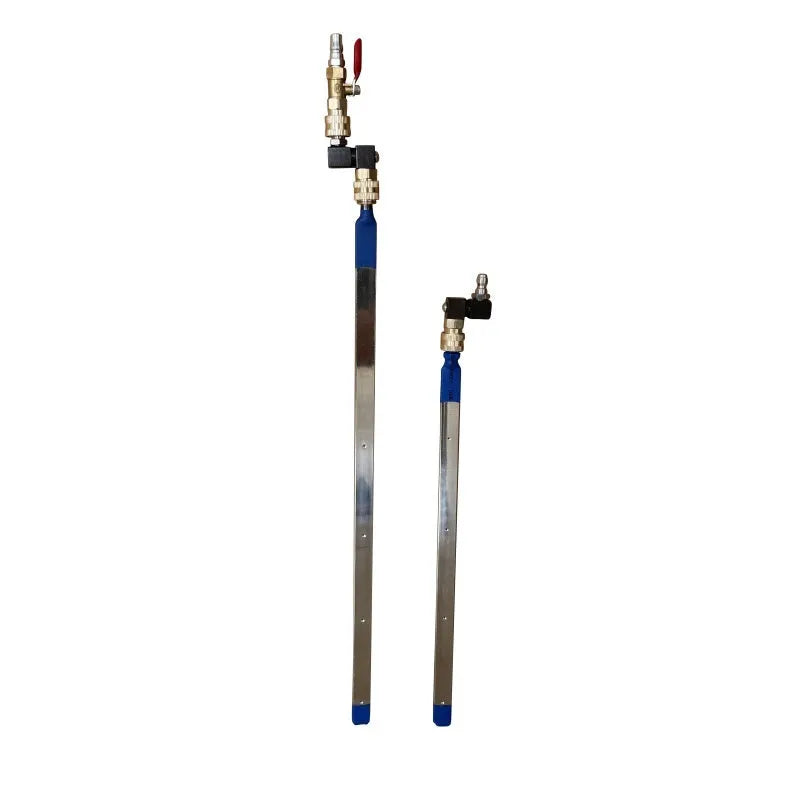 Stainless steel car water tank cleaning rod with three nozzles for radiator and condenser use