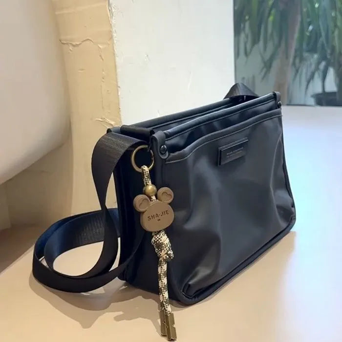 Oxford cloth retro square crossbody bag in trendy cool colour
