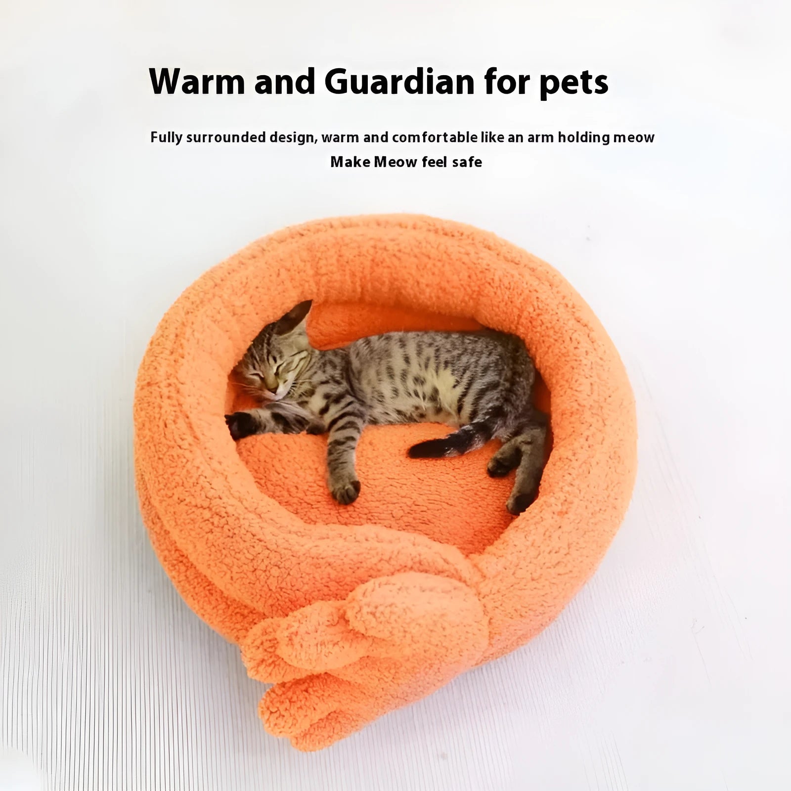 Yellow plush pet kennel mattress with raised sides for cats and small dogs.