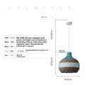 Natural rattan woven pendant lamp with Southeast Asian style design in choice of diameters