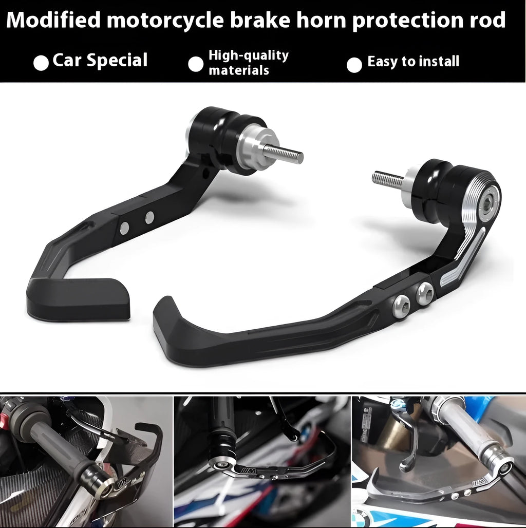 Pair of CNC machined black bow protection guards for CBR650F CBR650R motorcycle brake horn