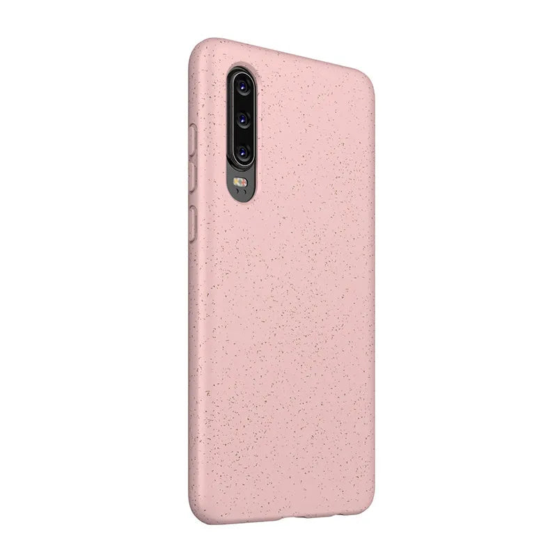 Huawei P30 series TPU mobile phone back cover in six colour options on a white background.