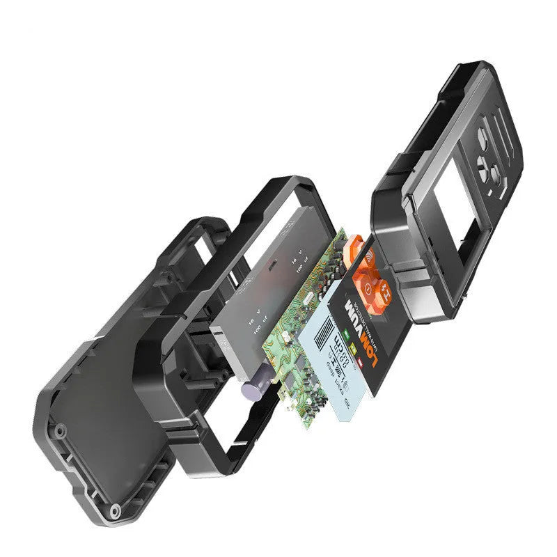 Multifunctional wall detector instrument showing three model options for detecting hidden metals, wiring and wood in walls