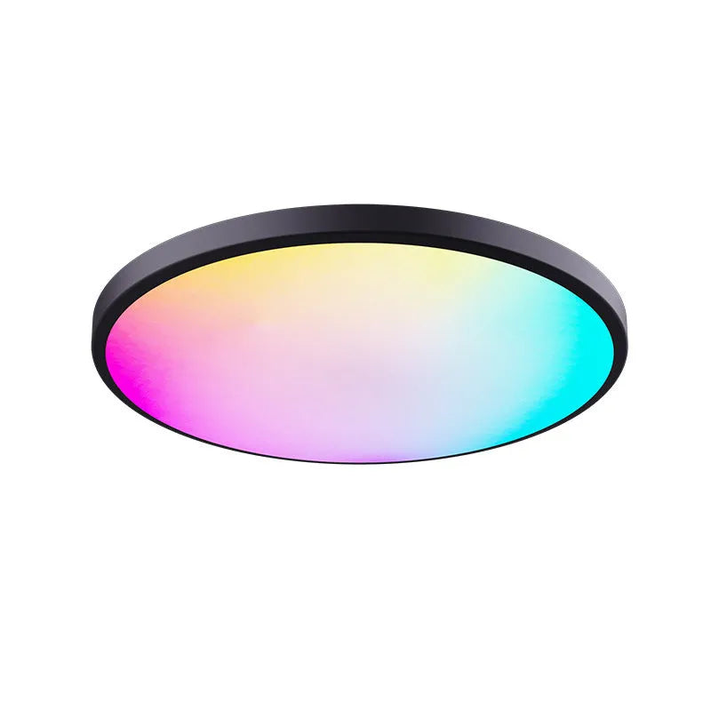 RGBCW Bluetooth ceiling lamp with colour mixing and dimming control in black or white finish